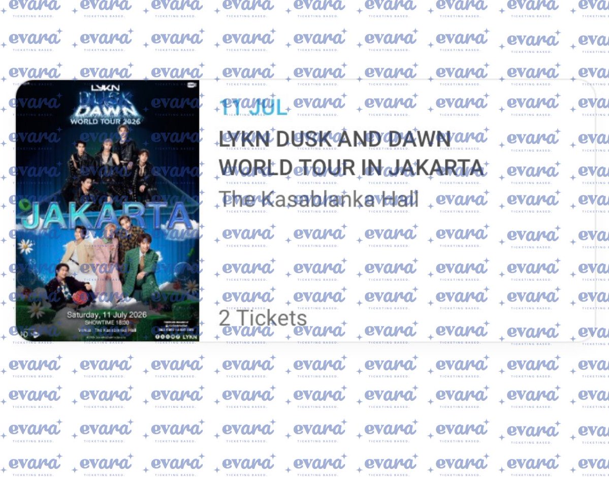 evara || ticketing based. tweet media