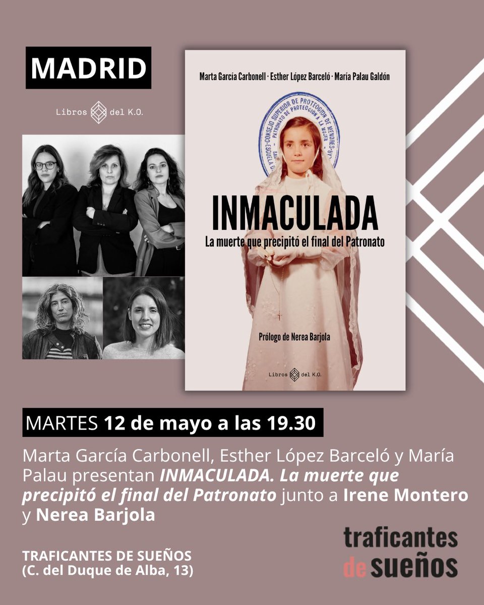Elba_Celo's tweet photo. 📌Aquí tenéis las próximas citas con Inmaculada que serán en València, Madrid y Móstoles. 

A la espera de cerrar fecha en Alicante, San Fernando de Henares y Asturias 🖤 https://t.co/XAR6sZmEmu