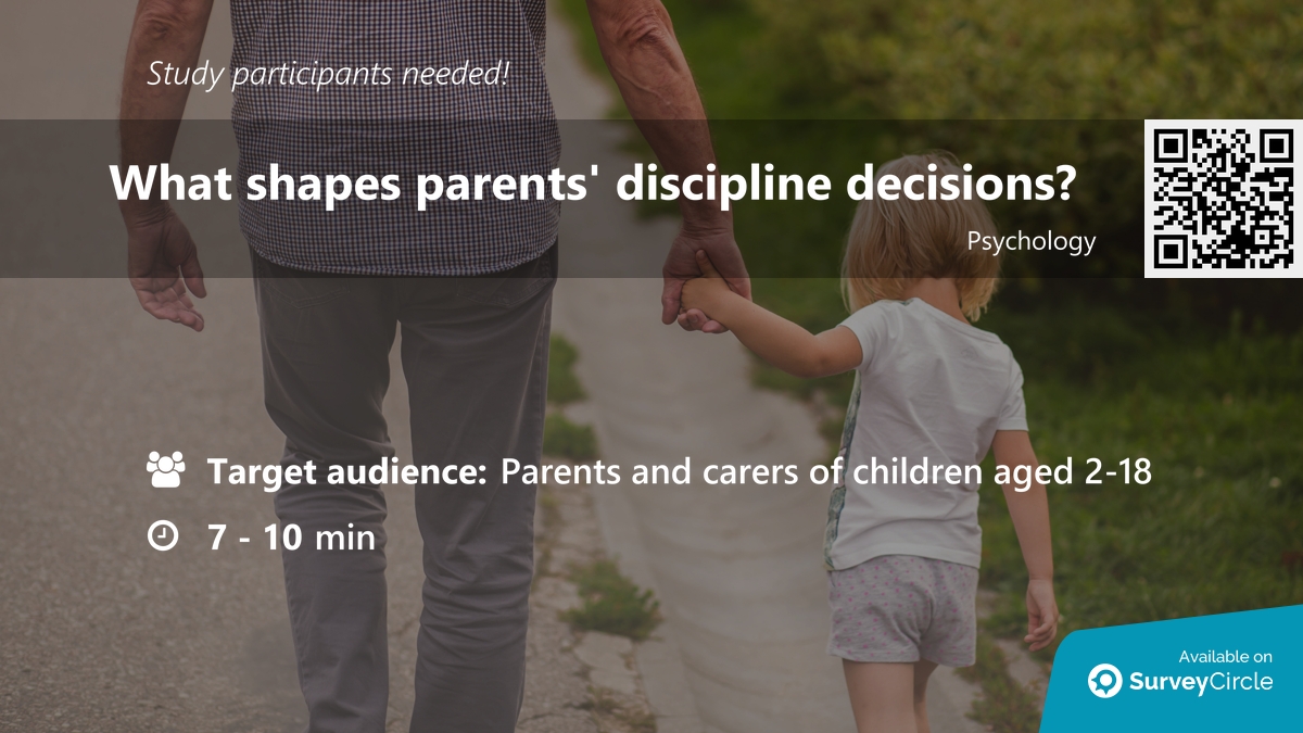 daily_research's tweet image. Participants needed for online survey!

Topic: "What shapes parents' discipline decisions?" via @SurveyCircle #OpenUniversity

#parenting #DecisionMaking #psychology #parents #ChildBehaviour #FamilyLife