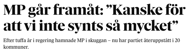 GreenSpiritX's tweet photo. Summa summarum - ju mindre folk hör om MP's faktiska politik och bara lever med en vag illusion om att Miljöpartiet säkert är bra för miljön och klimatet, desto bättre för dem... https://t.co/SYUh3xpH7n