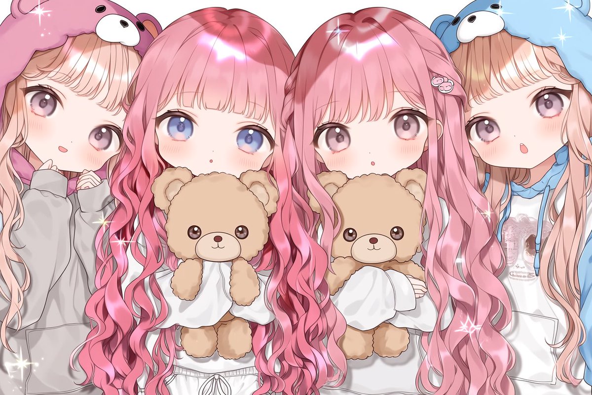 男女ペア画も複数人も可愛すぎる（ ܸʚ̴̶̷̷⩊ ܸ） ⇢いいね＋フォロー