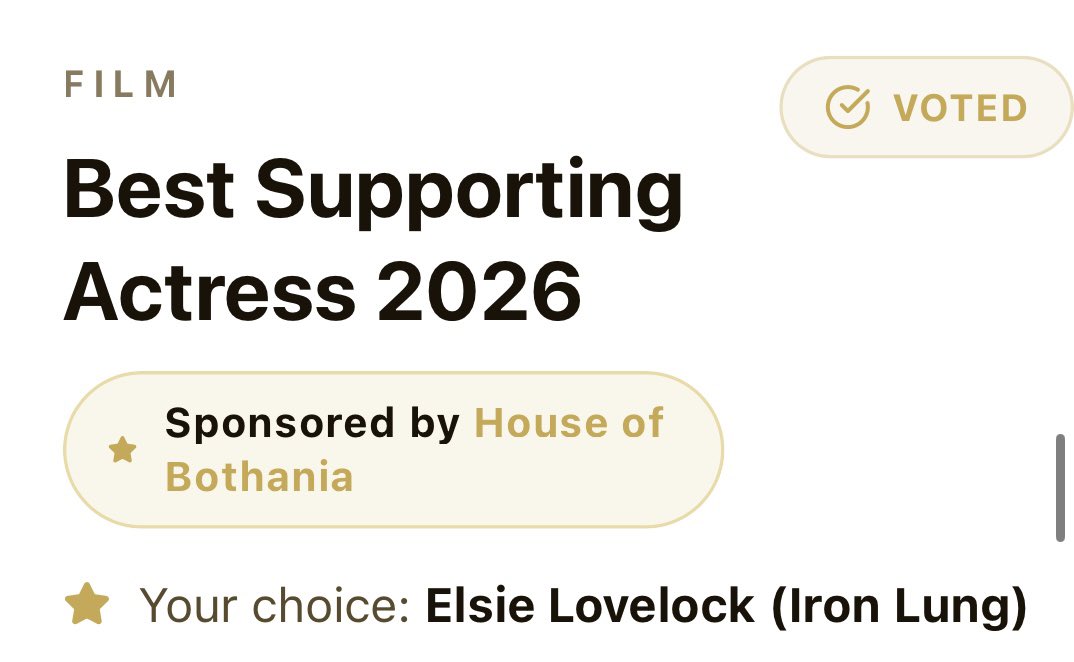 _Goat_Furry_'s tweet photo. @_LOVERiplier_ DON’T FORGET TO ALSO VOTE FOR CAROLINE KAPLAN FOR BEST ACTRESS AND ELSIE LOVELOCK FOR SUPPORTING ACTRESS THEY ALL DESERVE A WIN https://t.co/6ovwdWJMwI