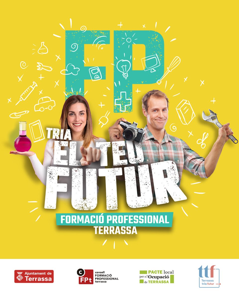 trseducacio's tweet photo. 🎓Formació Professional Vols impulsar el teu futur professional?👉Consulta l’oferta formativa i les dates clau de preinscripció i matrícula de totes les modalitats de Formació Professional a https://t.co/ma5eJMa2ML🚀 No deixis passar aquesta oportunitat! https://t.co/muNlETN0Z3