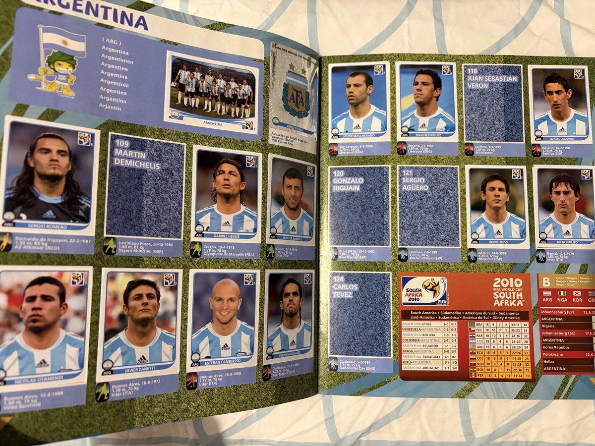 jackc_96's tweet image. Throwback to South Africa 2010 @OfficialPanini World Cup sticker album, look at the quality of players in that tournament 👏🏻🔥 #panini #stickers #worldcup #southafrica #football