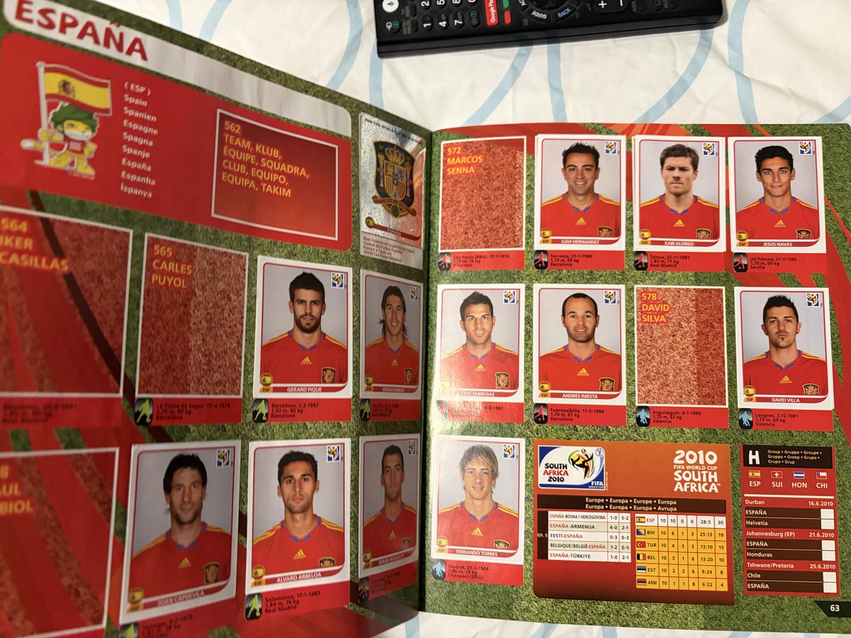 jackc_96's tweet image. Throwback to South Africa 2010 @OfficialPanini World Cup sticker album, look at the quality of players in that tournament 👏🏻🔥 #panini #stickers #worldcup #southafrica #football
