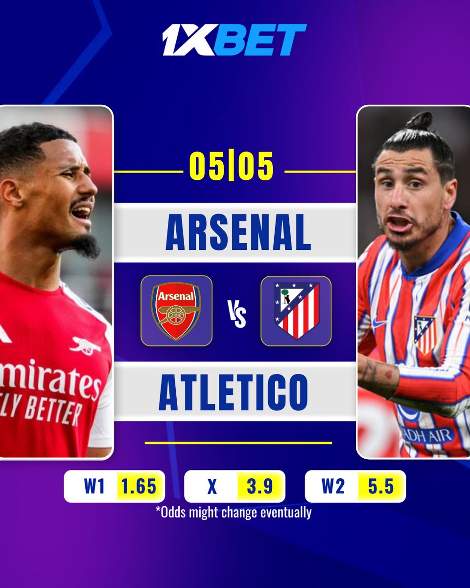 ARSENAL VS ATLETICO ⚽️

A huge European clash is coming today 👀

Can Arsenal use the home advantage, or will Atletico make it difficult until the final whistle?

Drop your prediction in comments! 🔥