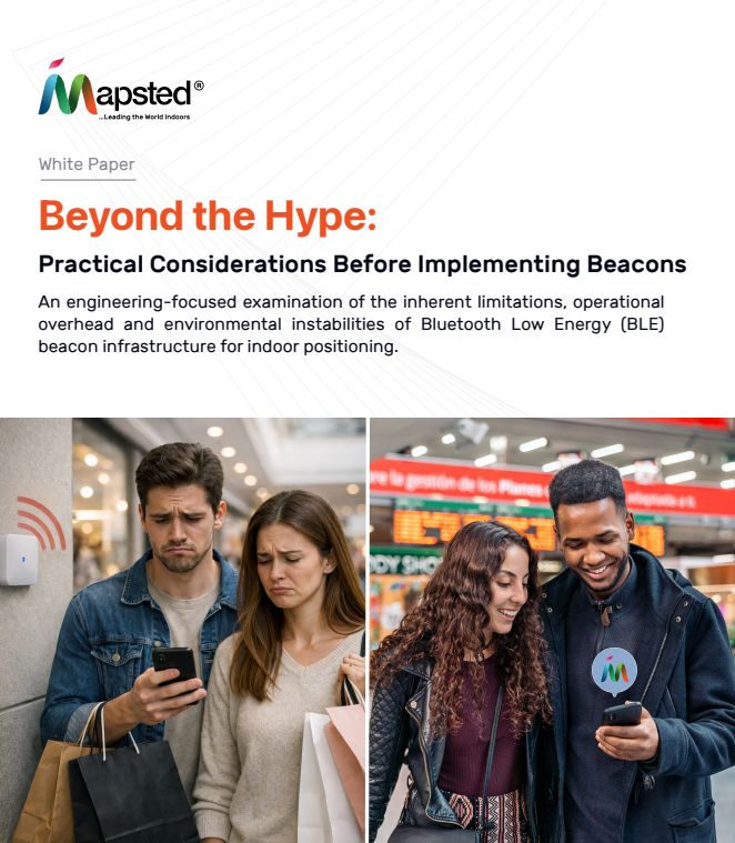 MapstedHQ's tweet image. Thinking About Implementing BLE Beacons? Download This First - mapsted.com/presentation/b…

This white paper breaks down the real-world limitations of beacon deployments, from signal chaos in crowded environments to exponential maintenance at scale.

#bluetooth #beacons #navigation
