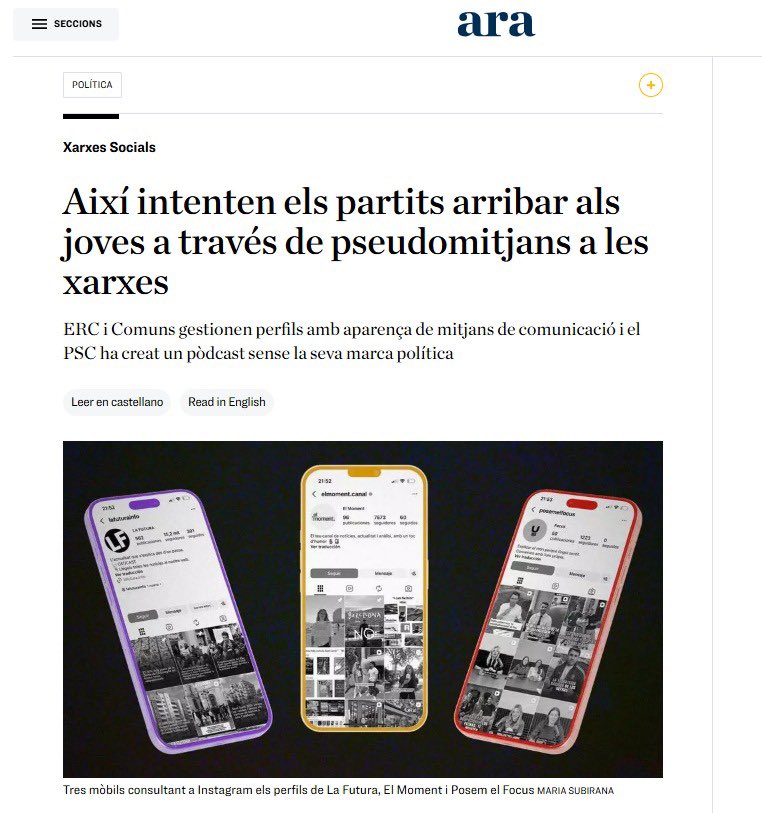 MonicaLora_'s tweet photo. És d'un cinisme monumental parlar de pseudomitjans pocs dies després que es descobreixi que el PSC gestiona falsos mitjans de comunicació.

El que posa en perill la democràcia és la manipulació informativa i la trama de subvencions que Illa utilitza per controlar la premsa. https://t.co/qSEKOojI9j