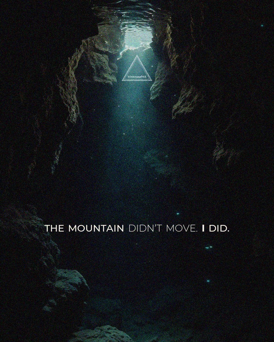 hirameetra's tweet photo. The mountain didn’t move.
I did.

#grokimage #lifequotes #inspiration #stoicism https://t.co/3GDaRNSpds