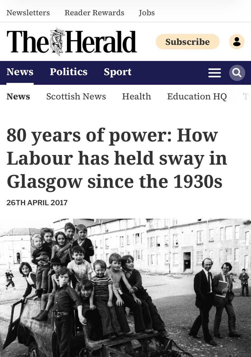indyscotnews's tweet photo. @TheIndyPoet I grew up in their urban dereliction. Now their historically-ignorant candidates are out promising ‘change’, forgetting their near on century of failure, which left Glasgow bankrupt. https://t.co/mcA0bNSsr0