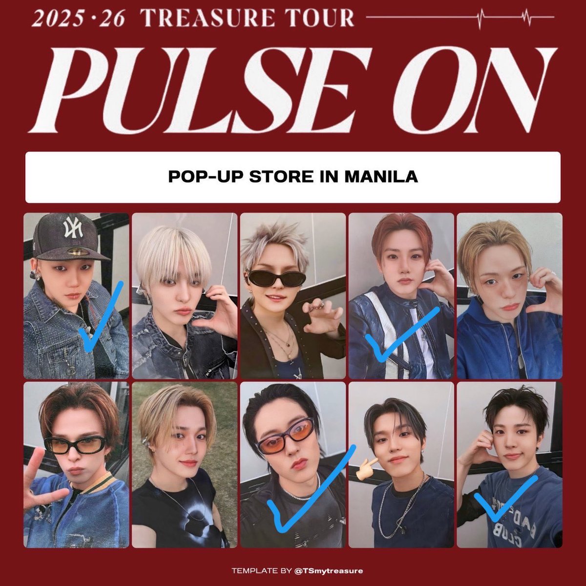 hoonfirst's tweet photo. wts lfb treasure ph

pulse on tour in mnl pop-up store
haruto junghwan junkyu hyunsuk pc

₱650 each / ₱2350 set
onhand; payo; prio set taker

helping a friend :> dm me!
t. photocard benefit pop up manila https://t.co/59XbYR7kt6