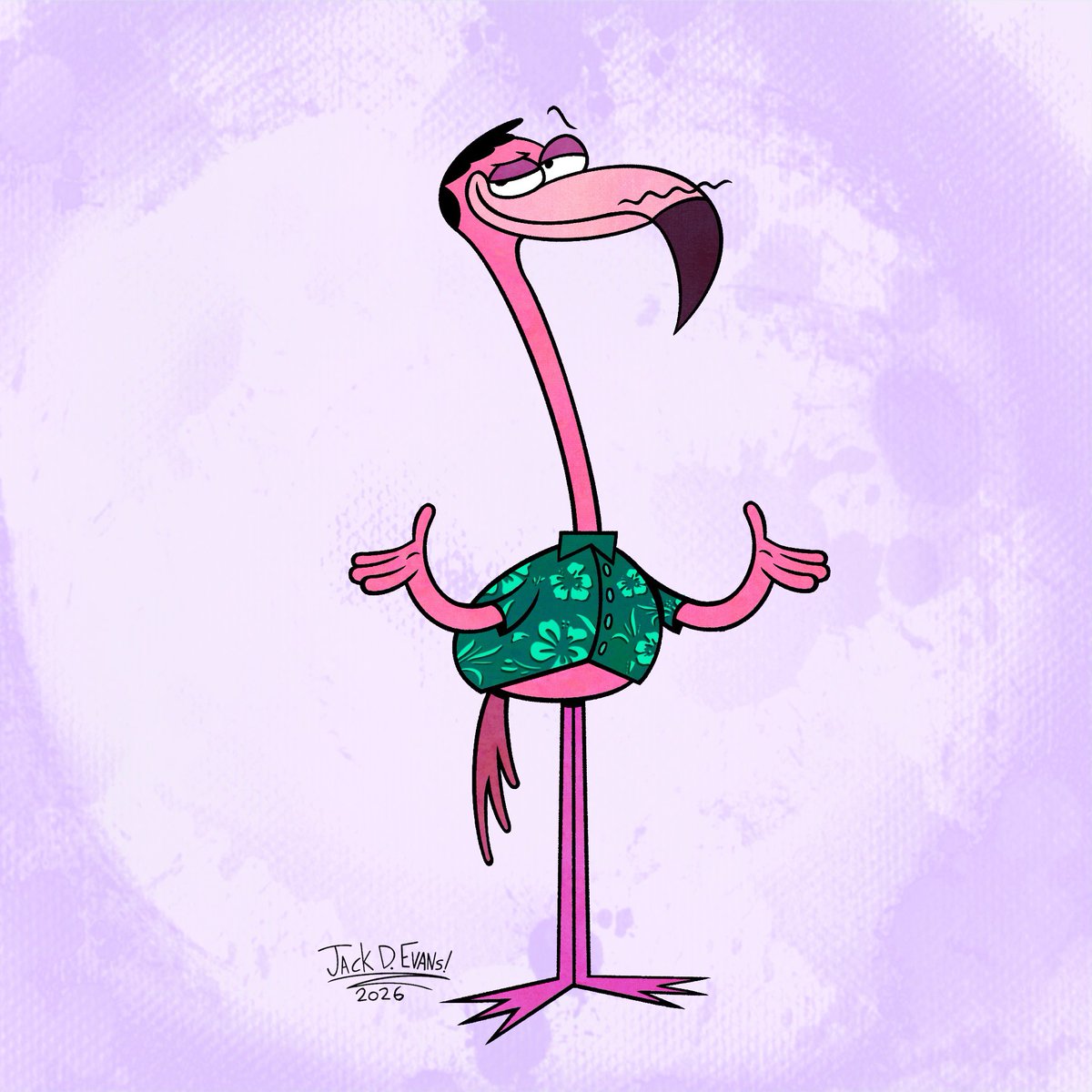 Moonmanunit42's tweet photo. Felix Flamingo https://t.co/A811l1puFd