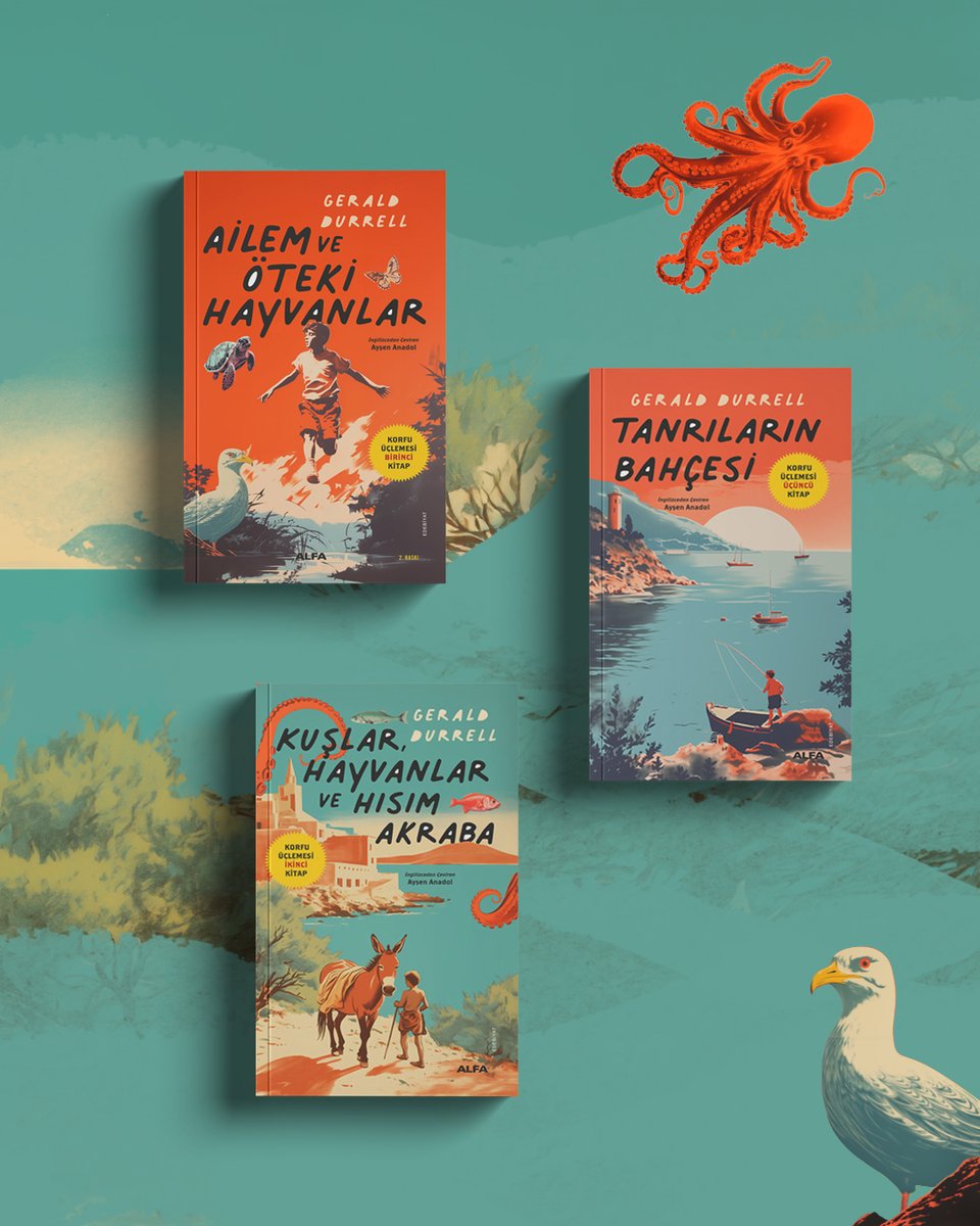 alfakitap's tweet photo. Bir ada, birbirinden tuhaf aile üyeleri, kutulara doldurulan böcekler, peşinden gidilen kuşlar…
Gerald Durrell’dan unutulmaz Korfu Üçlemesi.
#AlfaKitap #GeraldDurrell #KorfuÜçlemesi https://t.co/1XXf6MYCTi