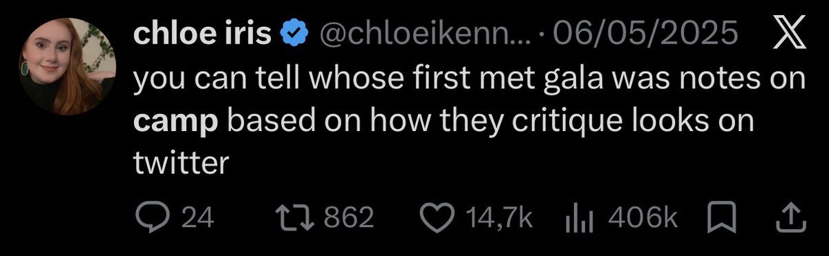 Every Met Gala this tweet becomes more and more relevant.