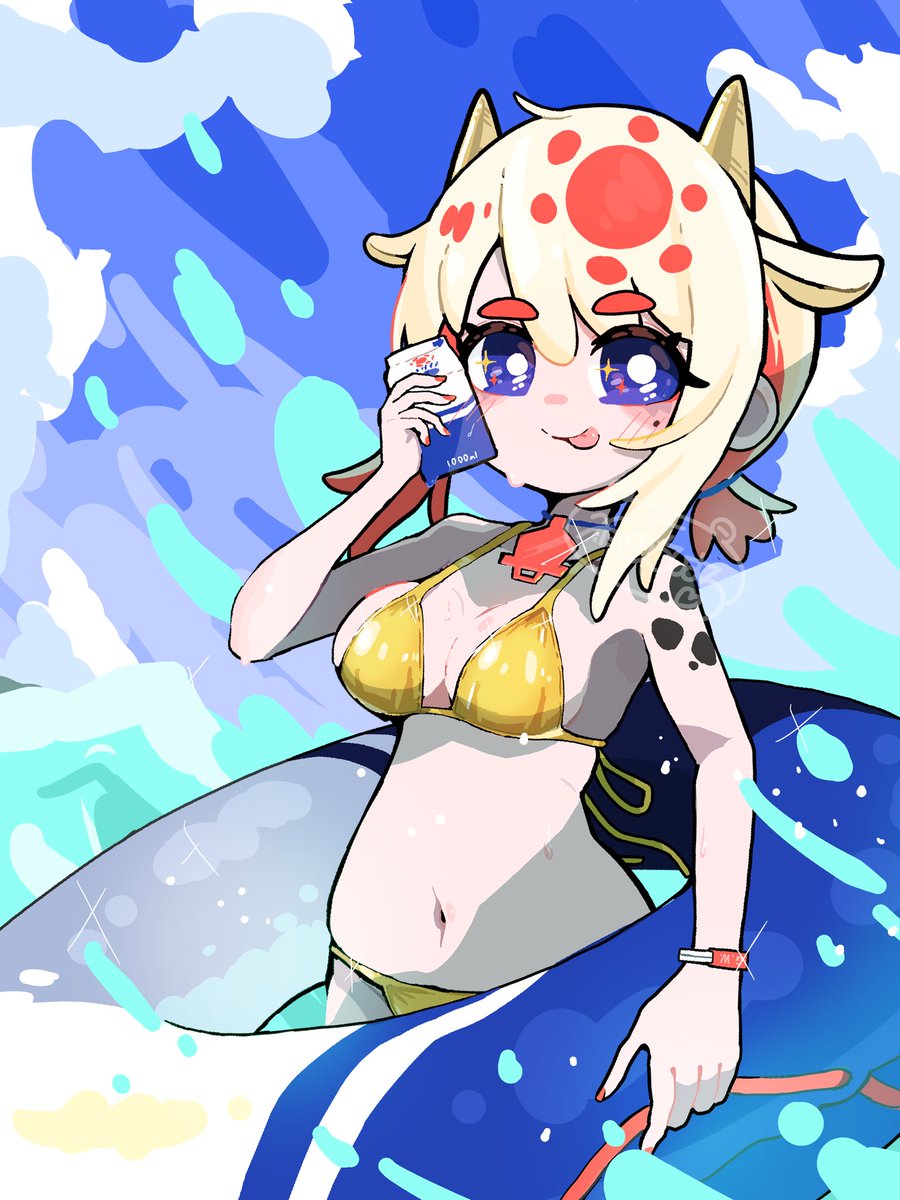 金ビキニうちの子　みくちゃん

#ぱそにふぃ系少女