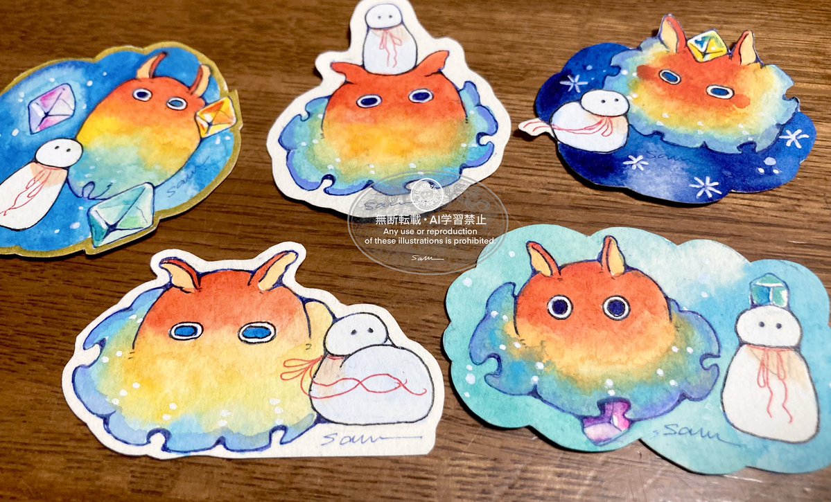 明日5月6日から #みんなのメンダコ展 が始まります！ 私は額装作品1点
