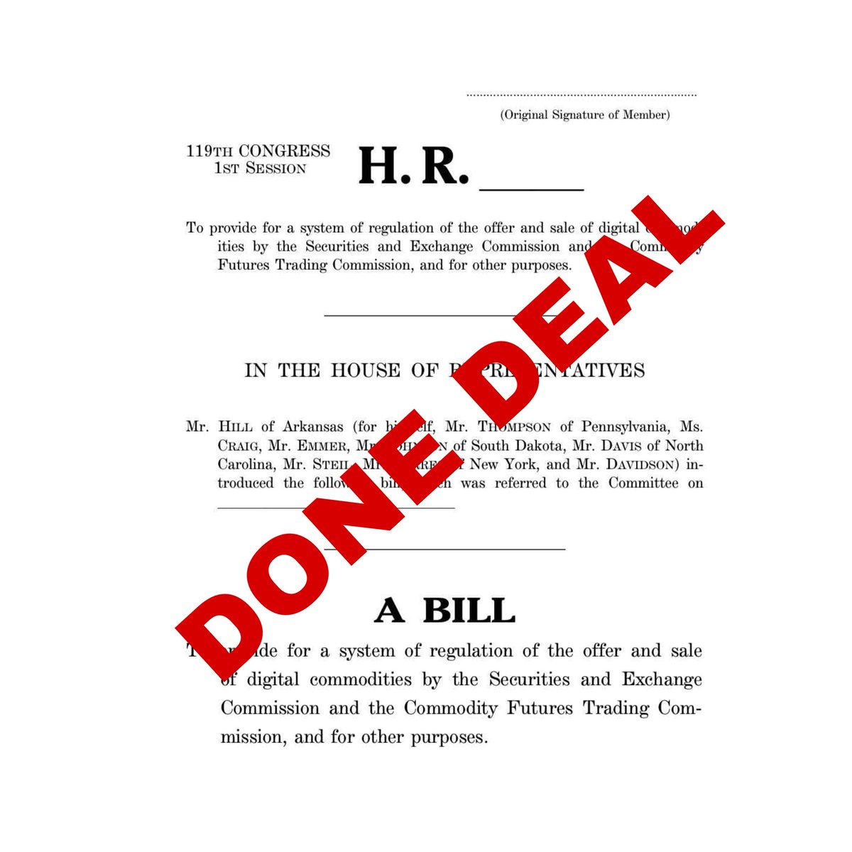 🚨UPDATE: Senator Tillis CONFIRMS Stablecoin Yield Compromise Is DONE DEAL Despite Banks' Concerns 😳🇺🇸 🔥

Senator <a href="/SenThomTillis/">Senator Thom Tillis</a> and <a href="/Sen_Alsobrooks/">Senator Angela Alsobrooks</a> are now SIGNALING their stablecoin yield deal is DONE and moving forward — EVEN after major banking groups CRITICIZED it. 👀