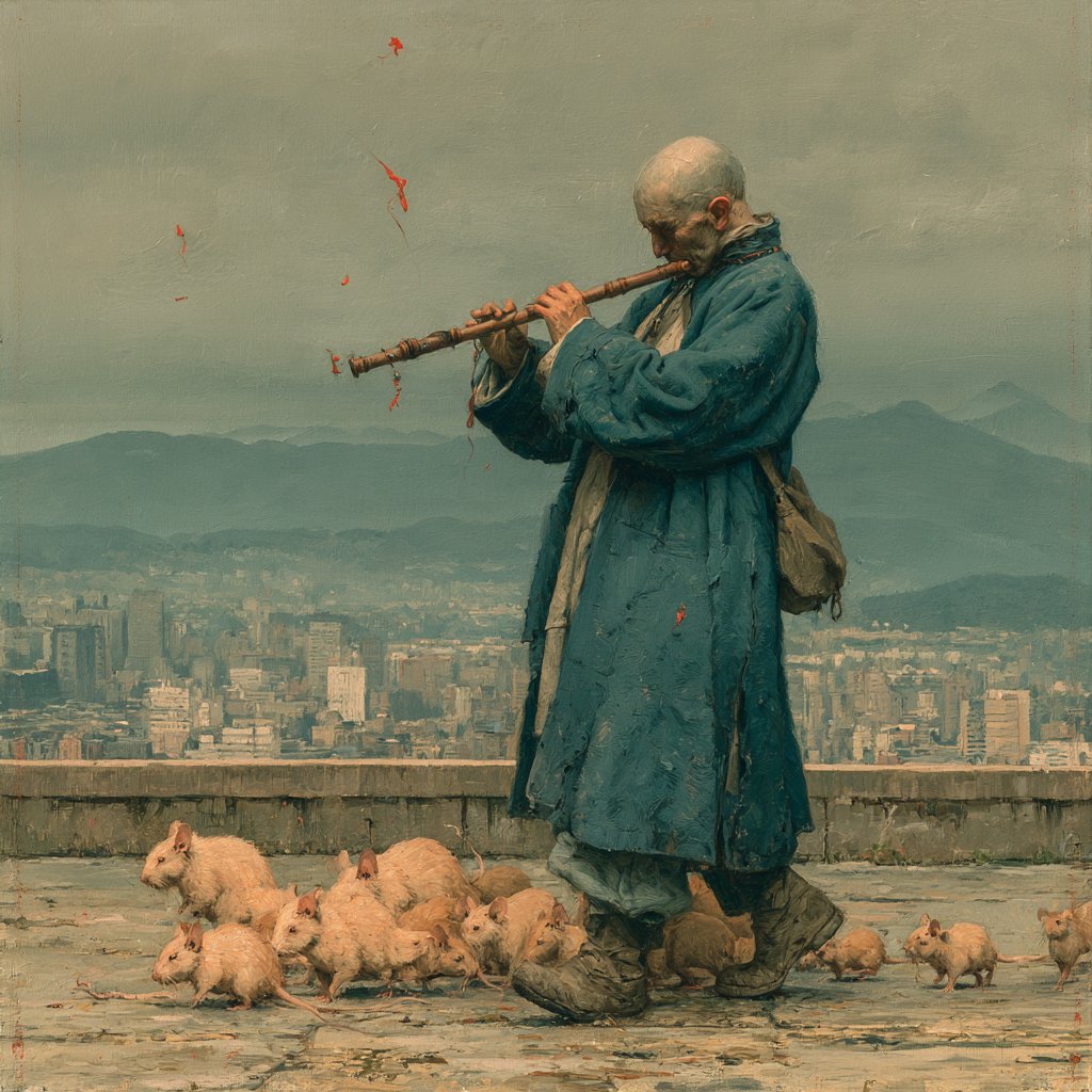 imguoo's tweet photo. Pied Piper of Taipei 🐀

#GenerativeArt #Arttech #AI #AIArt #image #digitalart #midjourney #creator #digitalartwork #digitalartist #artwork #concept #ContemporaryArt #surreal #visual #Pied #Piper #Taipei https://t.co/czauwJG2c5