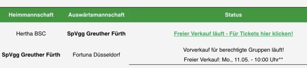bierschissHM's tweet photo. Alle Fortunen die noch keine Karten für Fürth haben, nächsten Montag um 10 Uhr beginnt der freie Verkauf der Fürther, am besten schon mal einen Account dort anlegen https://t.co/GuE1NeZNQ8