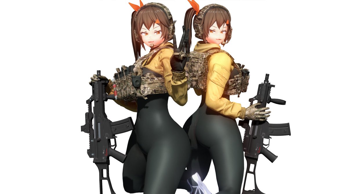 ah64h's tweet photo. The Twins

I'm almost finished with the rework.
Based on the Cheese Twins by @KONGtheGRAIN https://t.co/guGCRLKX0M