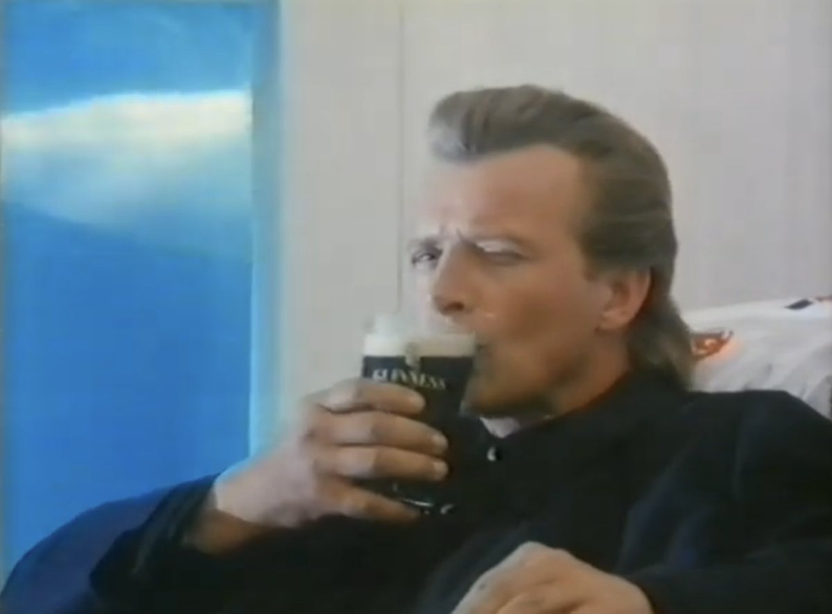 TheMekon_Venus's tweet photo. When I was a kid… Roy Batty was the face of Guinness.

And these advert ran for ever.

Because..if you’re a company.. and you have a chance to have  Rutger Hauer representing your brand.. why wouldn’t you? https://t.co/Sc8FKUNOGk