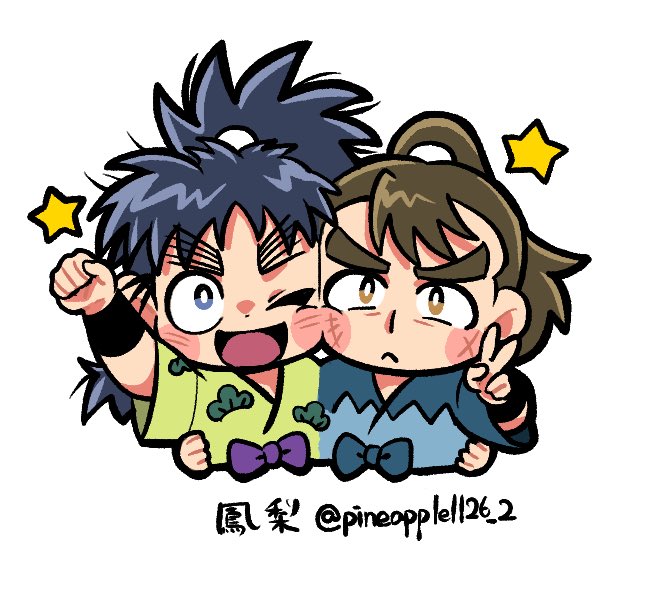 pineapple1126_2's tweet photo. 白目描きたい時のデフォルメ絵はこの描き方でいくことにする！ https://t.co/Rgsk0AbxfC