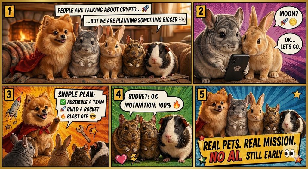 ingus365960's tweet photo. "Pet Alliance โ Episode 1. ๐พ๐
Real pets. Real story.
They heard people talk about cryptoโฆ
So they planned something bigger.
The mission starts here.
Still early. ๐
#BATHDOG #PEACEPAIR #PIGGYBOWL #Solana #PetAlliance" https://t.co/9CI8wGhLFi