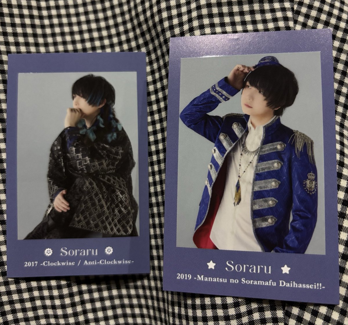 TX8n6's tweet photo. 交換　After the Rain まふまふ そらる チェキ

譲 画像のもの(2017 2019💙)

求 🤍、💙🤍 (種類問わず)

本日、または明日のライブで交換
お気軽にお声掛けください🙇‍♀️

 #AtRグッズ https://t.co/mLmZUoGyKv