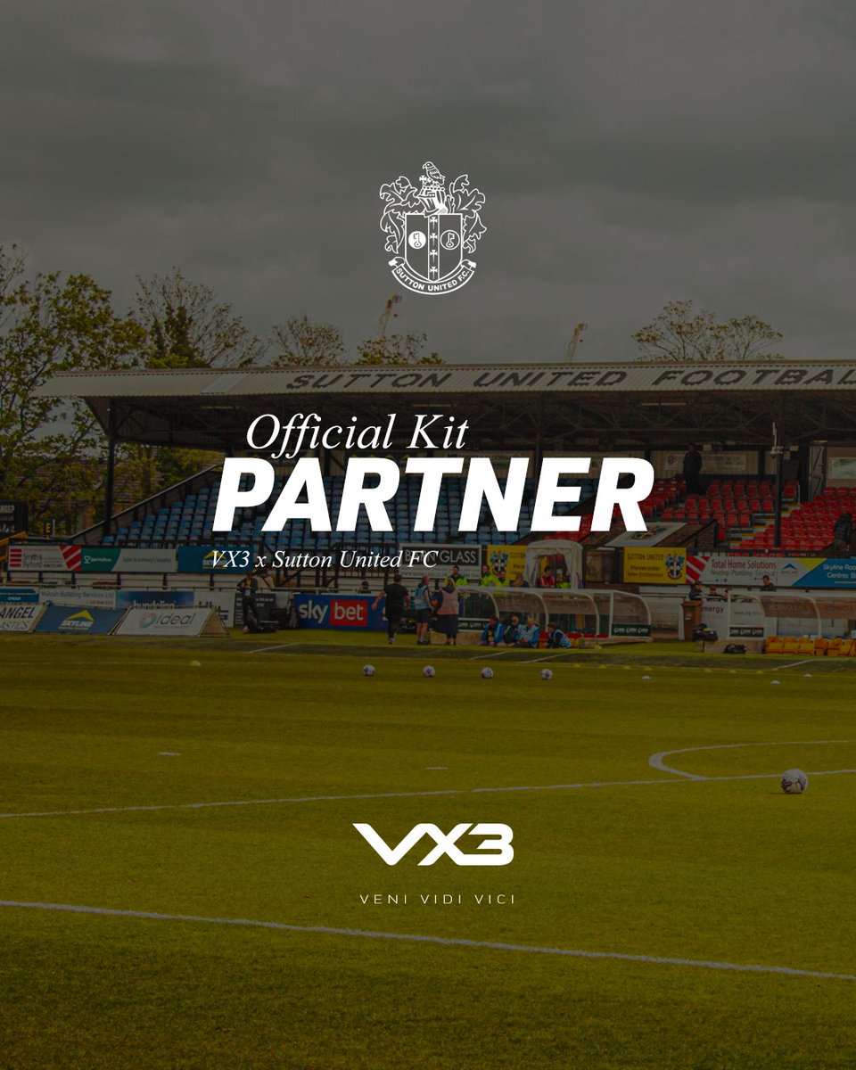VX3apparel's tweet photo. VX3π€@suttonunited
---
#VX3 | #EquippedToConquer https://t.co/ersku9fjhg