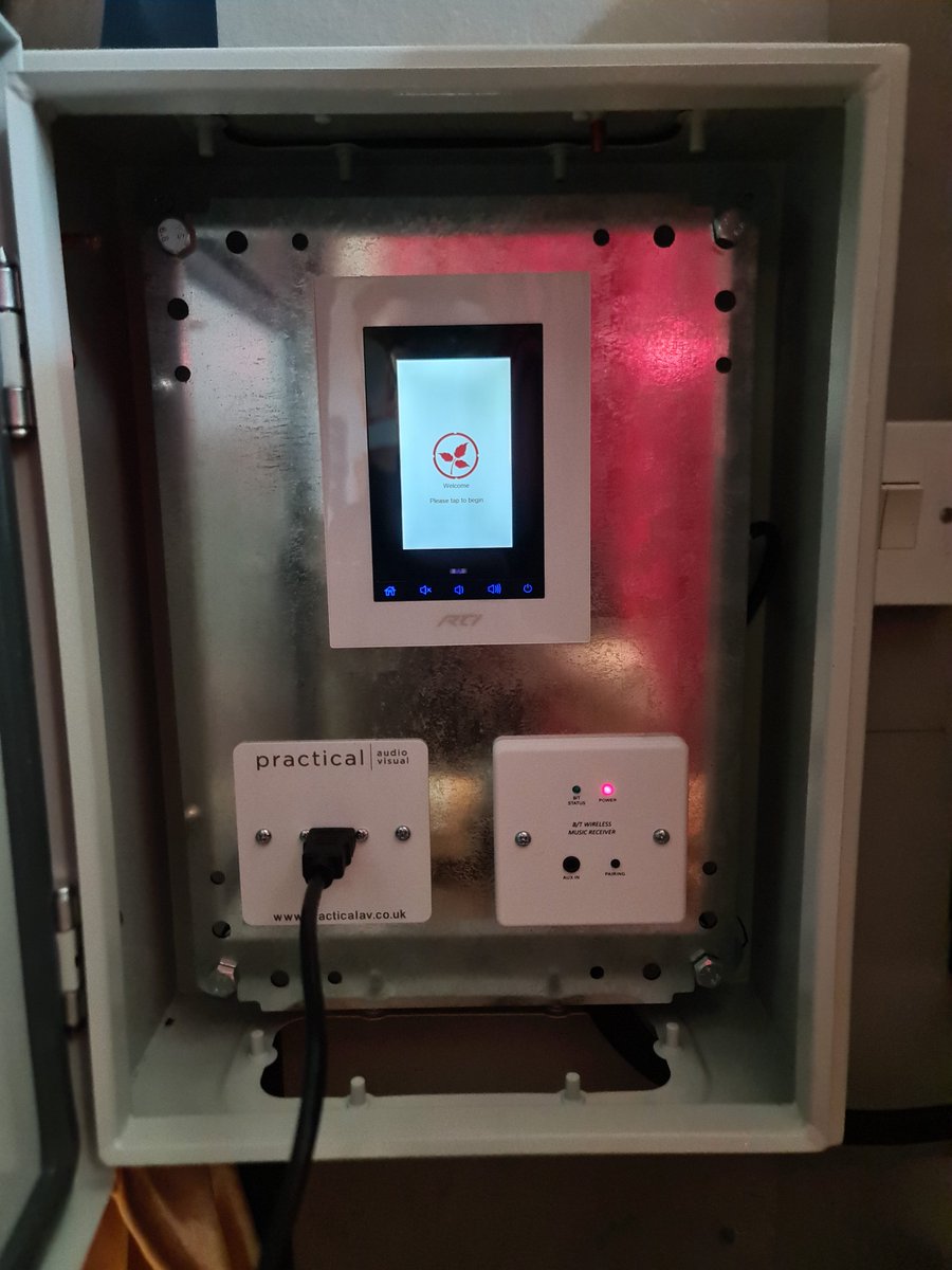 Practical_AV's tweet photo. Practical Audio Visual installed a full audio visual system in a school hall in North London. Ecler audio system, AMC ilive microphones and an RTI 4” Touchscreen control panel, 6000 Lumen Short Throw Epson and an array of Chauvet lights. https://t.co/TDOmYkZ5rS https://t.co/VlkxGHp6Ri
