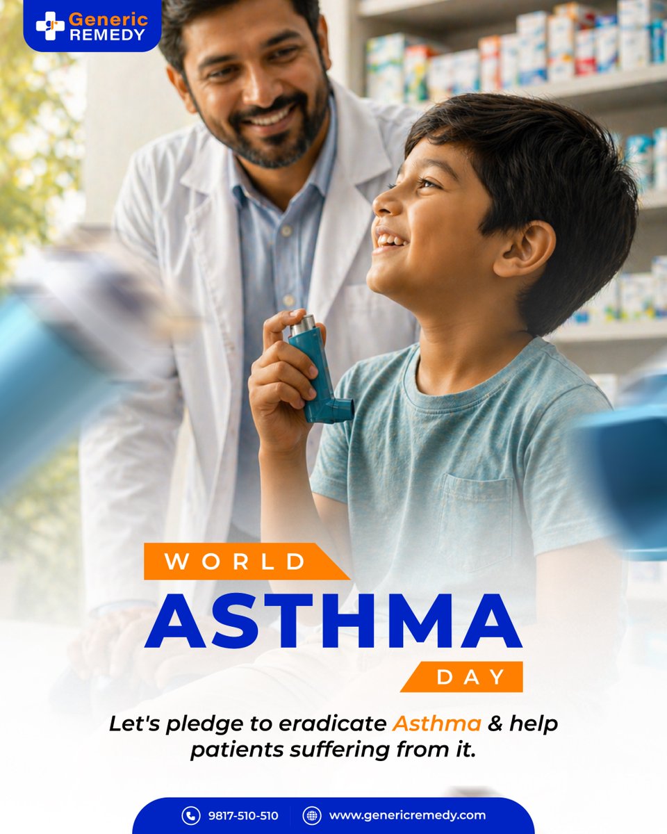 genericremedy's tweet photo. Every breath matters. Every life matters. 🌿

This World Asthma Day, let’s stand together to support those living with asthma and spread awareness for better care and management.

📞 9817510510  
🌐 https://t.co/DnNAFTyBPL

#genericremedy #asthmacare #worldasthmaday https://t.co/C2qBfnkUxz