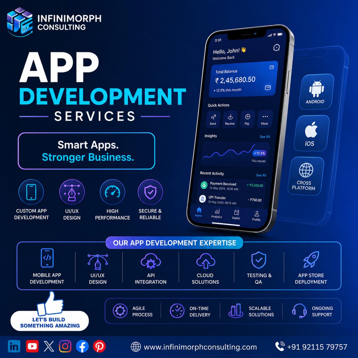 infinimorph's tweet image. 🚀 Turn Your App Idea into Reality
💡 From concept to deployment — we handle everything.
Ready to build your app?
🌐 infinimorphconsulting.com⁠�
📞 +91 9211579757
#infinimorphconsulting #AppDevelopment #MobileApp #StartupIndia #DigitalTransformation #BusinessGrowth #UIUX