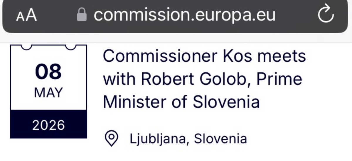 ‼️ Slovenska evropska komisarka Marta Kos, ki jo je knjiga <a href="/IgorOmerza/">Stasiland Slovenija</a> z naslovom "Komisarka" dokončno kompromitirala kot nekdanjo sodelavko tajne politične policije, imenovane Udba, konec tega tedna uradno prihaja v Slovenijo. Kjer se bo srečala s PV Golobom, toda - po naših
