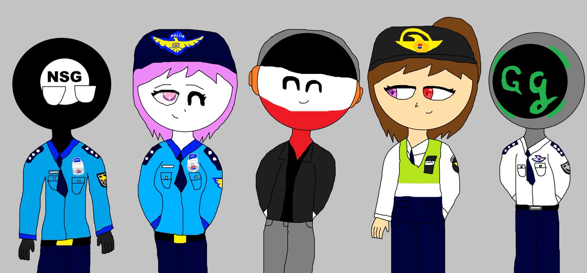 JunLee13507's tweet image. Today's fan art is drawn from Korean police organizations. (It may be different from the actual police.) (general police: @Acgelent , Coast Guard or maritime police: @Lunxixx , Railroad police: @Aya2016arts , Accredited Police: @GamegehFs Detective: Jun ) #Fanart #OC #Ocart