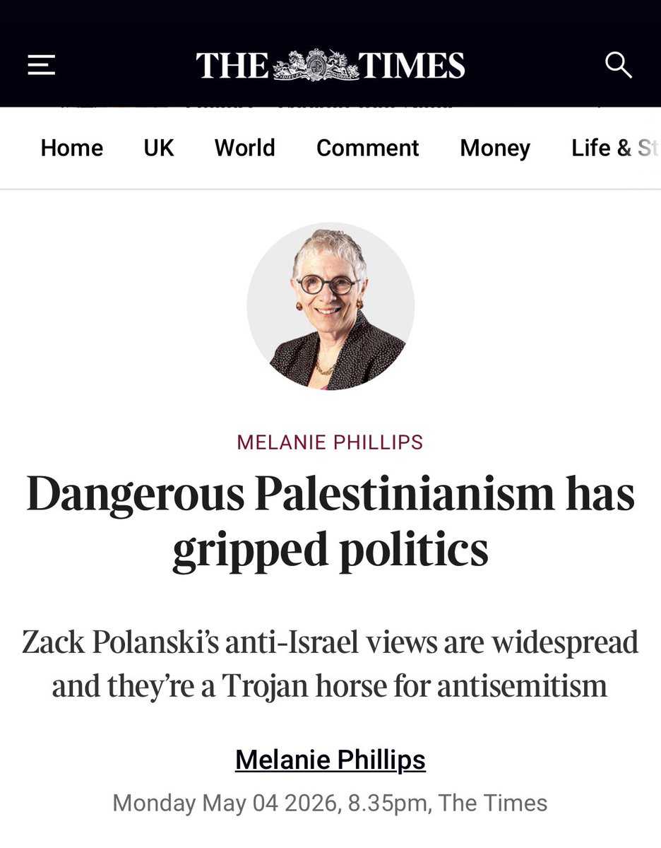 Hamza_a96's tweet image. Characteristically disgusting from Melanie Phillips in The Times. It was just this weekend Sky News were platforming her too. 

A rotten and racist media ecosystem from top to bottom.