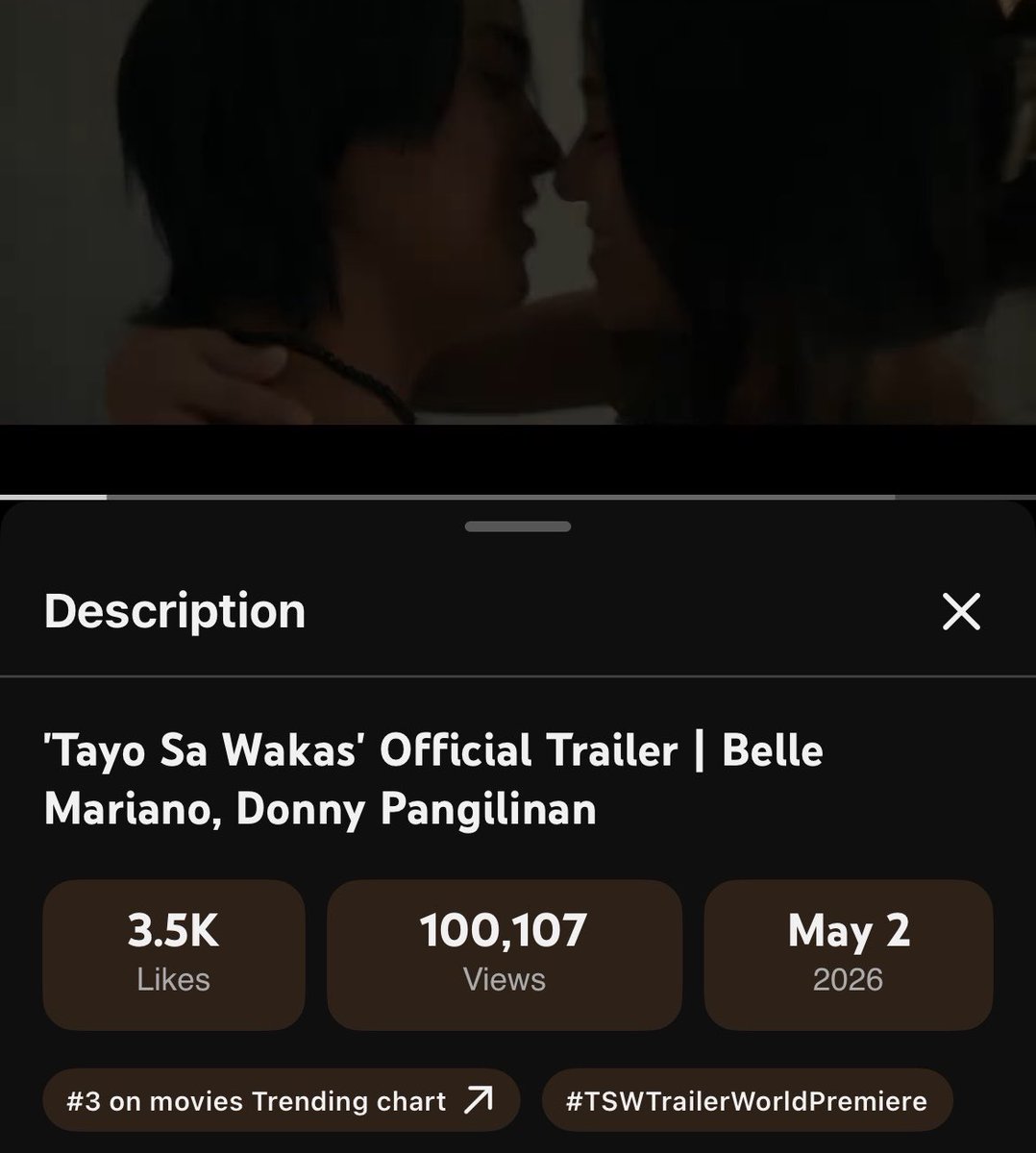 100K views na po!! Continue streaming lang po 🫶 #tayosawakas #donbelle