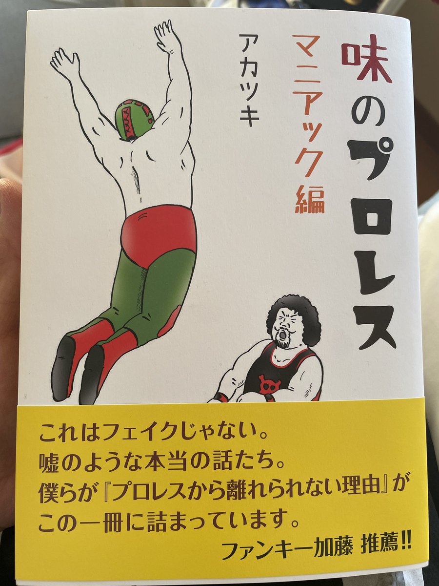 梅田駅で迷子になってたら本屋見つけたんで購入
地元で置いてないからたまたまでも購入できて良し

 #味のプロレス