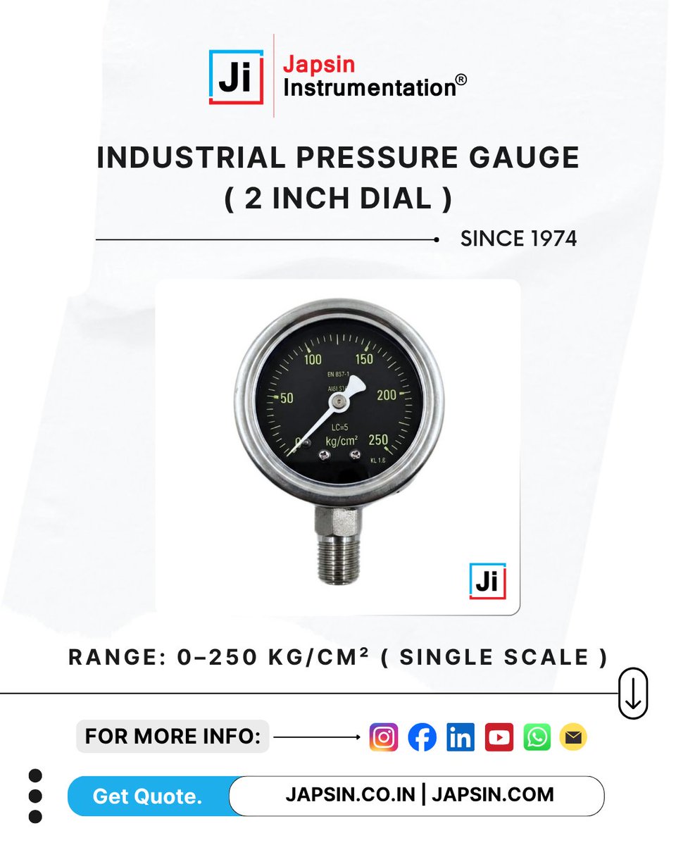 JIGAUGES's tweet image. Precision Meets Durability – Built for Industrial Excellence
Explore now:
japsin.co.in/product/indust…
#PressureGauge #IndustrialInstrumentation #ProcessControl #IndustrialAutomation #Engineering #Manufacturing #HydraulicSystems