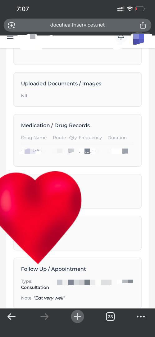 Abel46351450's tweet photo. After a hospital visit, imagine getting a full summary of your care in your @docuhealth_ng 

A friend told me, “This makes me feel more connected to my health.”

No repeating history. No gaps in care. Just seamless, connected healthcare.

Register: https://t.co/p1RlESVQZe https://t.co/A00SiYm8YR