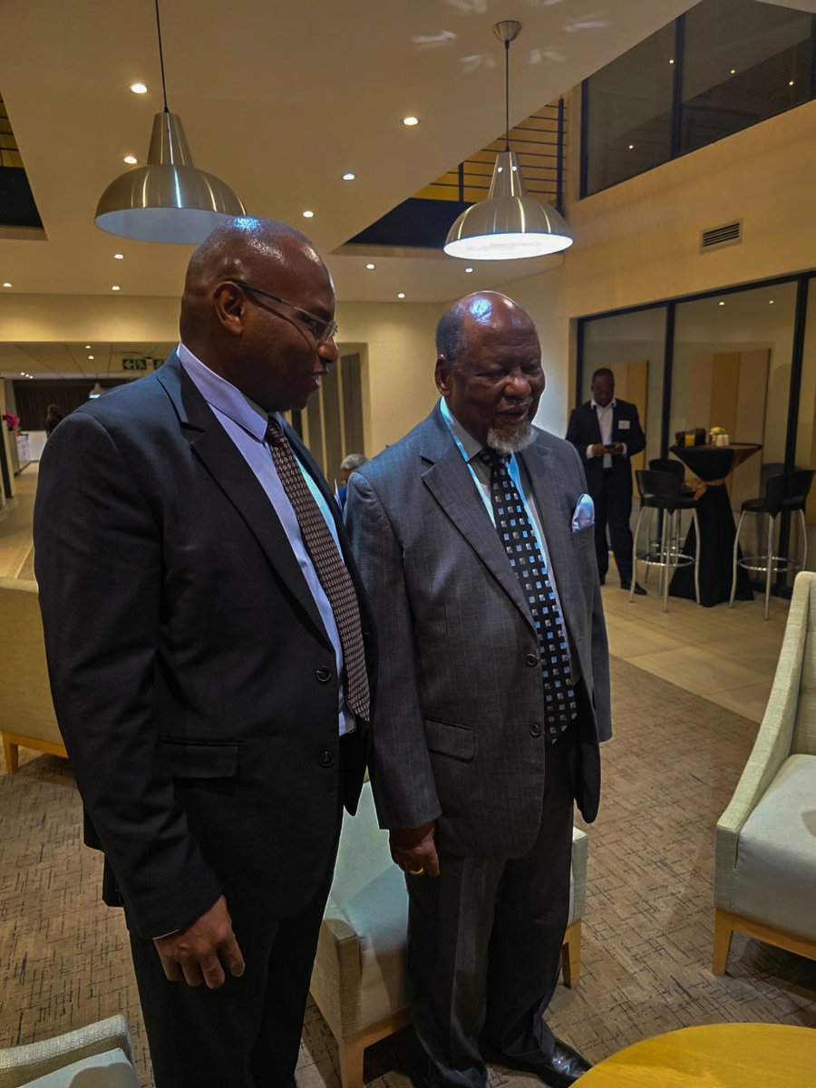 WyneKenneth's tweet photo. At the Johannesburg Arbitration Week - a privilege to engage with the former President of Mozambique and CEO of AFSA; H.E. Mr. Joaquim Chissano and the CEO of AFSA, Mr. Andile Nikani. 

True statesmen; embodying the art of dialogue, patience, and resolution.
#JAW https://t.co/BsVFzPVoCy