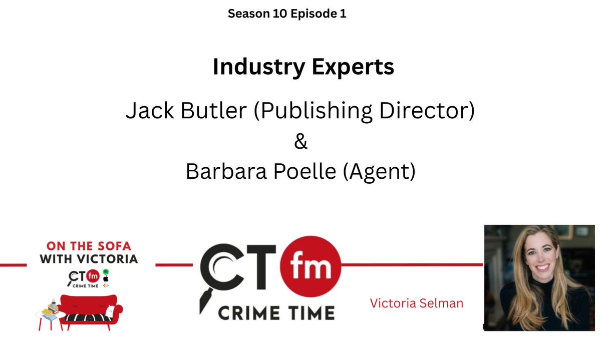 VictoriaSelman's tweet photo. And weโre backโฆ.S10 #OnTheSofaWithVictoria launching in style on #CrimeTimeFM with industry experts @jackbutler & @Bpoelle discussing the latest publishing trends in ๐บ๐ธ + ๐ฌ๐งโ and what theyโre looking for right now! ๐๐๐
๐๐๏ธhttps://t.co/bjNztw2orD https://t.co/sA6MITEAA2