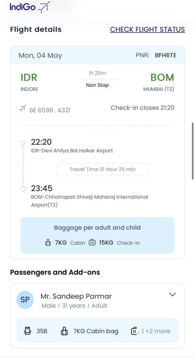 sndpparmar3's tweet photo. I am extremely disappointed with the service provided by IndiGo. This has been a very poor and expensive experience. @IndiGo6E @Indigo6eHelp @AirlineReporter #Flight #cancelled #fakepromise https://t.co/ttQCbxSsuj
