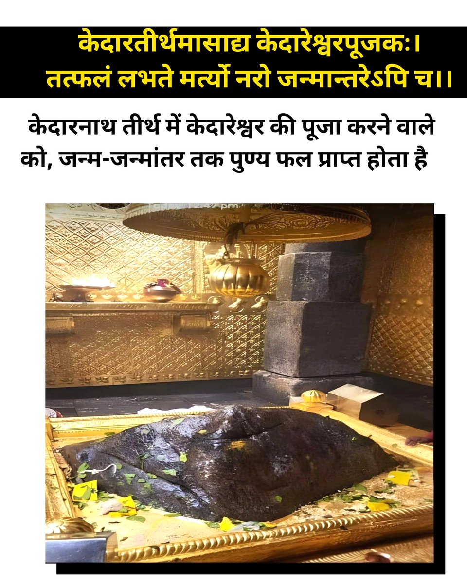 drlokeshbhardw2's tweet image. केदारनाथ में केदारेश्वर की पूजा से मिलता है जन्म-जन्मांतर का पुण्य फल ✨
#Kedarnath #HarHarMahadev #ShivBhakti #Mahadev #CharDhamYatra #SpiritualVibes #DevBhoomi #Bholenath