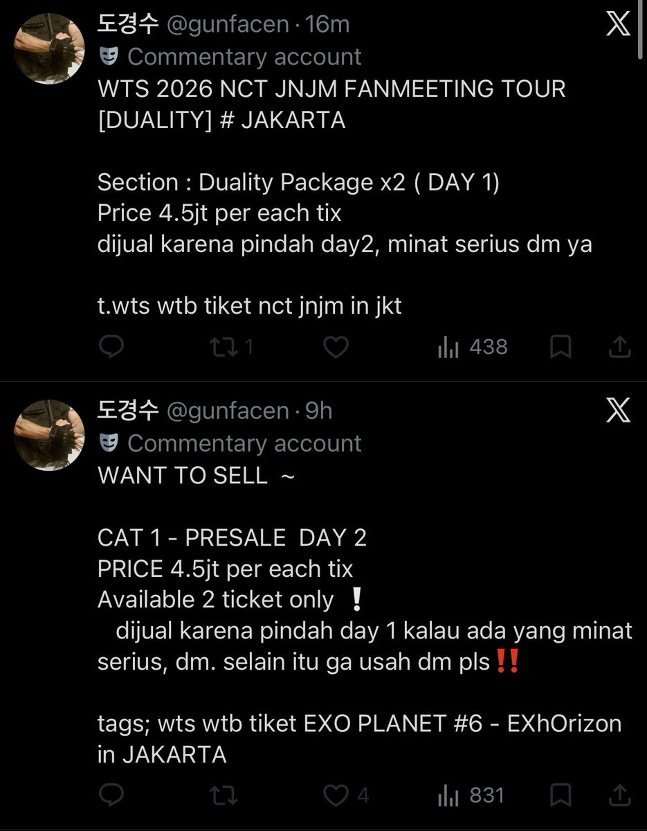 hrenjjeno's tweet photo. SCAMMER PENIPU❗️

@gunfacen masih aja nipu yaAllah.. hatihati yaa yang masih cari jnjm duality &amp; exhorizon jakarta. https://t.co/w1hfoqNwdz