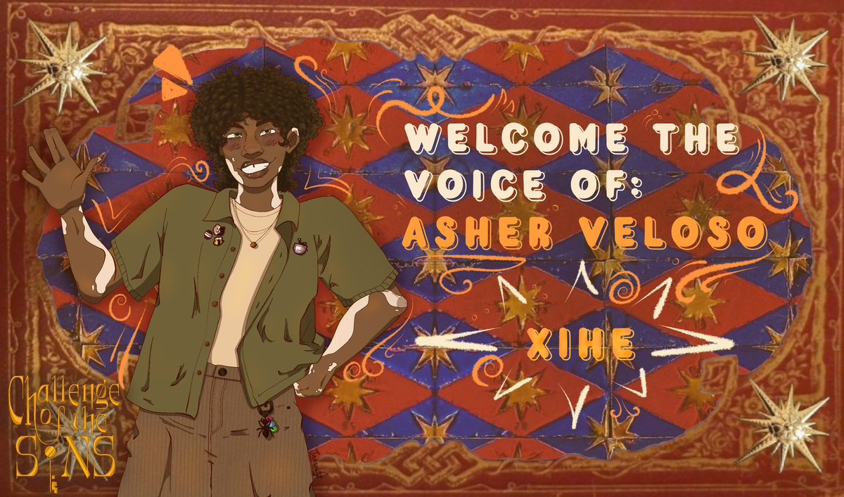 Xihepyun's tweet image. 🎶ROLE ANNOUNCEMENT🎶
I am SO EXCITED to announce I play Asher in Challenge of the Sins! An original animated musical!! Follow them on tiktok to learn more!! @/challenge_of_the_sins I get to play this goofy mortal and I can’t wait for you guys to see what we’re cooking up!! #COTS