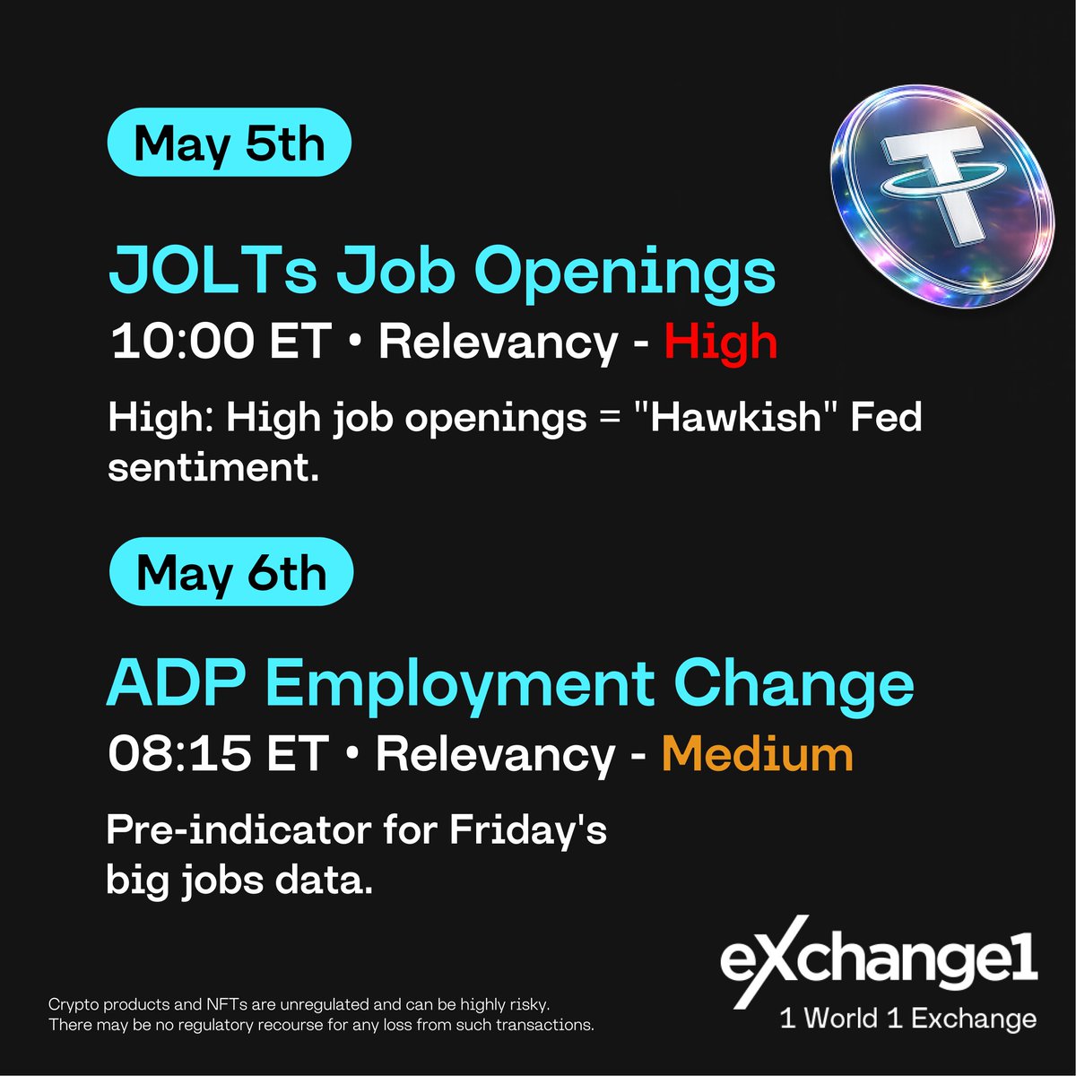 eX1India's tweet photo. 🗓️ Markets gearing up for a big week.

Key dates to watch : 
• May 5: ISM PMI, JOLTS
• May 6: ADP Jobs
• May 8: NFP + Consumer Sentiment

Stay sharp ⚡

#Macro #Markets #MarketUpdate https://t.co/eJxUtYAuI0