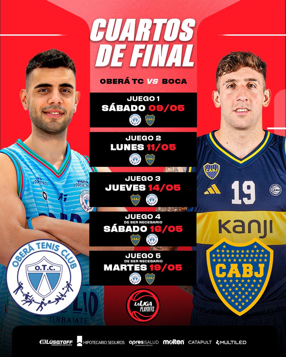 ⚔️ El Celeste y el Xeneize se cruzarán en una apasionante serie por un lugar entre los mejores 4 de La Liga Nacional

🔜 El primer partido se disputará el sábado 9/5 en el Luis Derna misionero.