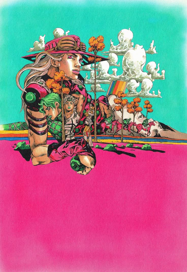 wazyiu's tweet photo. Steel ball run l’œuvre d’une vie ! https://t.co/6uMIOgVTQv