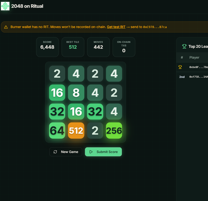 Day 41 at <a href="/ritualfnd/">Ritual Foundation</a> 

Just tried this game for the first time, and after a while I can only manage to get a score of 512. Hahaha, it's harder than I thought. What's your highest score, guys?

thanks for <a href="/mexyy877/">Mexyy (❖,❖)</a>
for making this fun games

wanna try? go here!