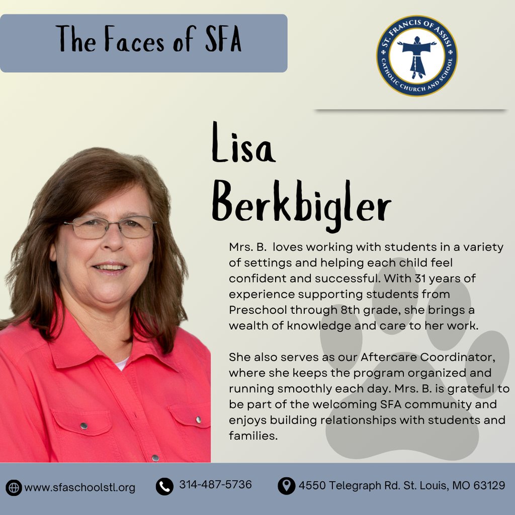 ✨ Faces of SFA:  Meet Mrs. B.  She loves supporting students and helping them shine every day!